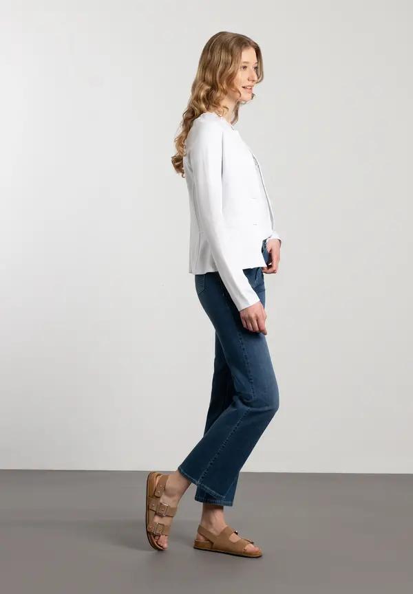 More & More Jerseyjacke, Weiß, Frühjahrs-Kollektion