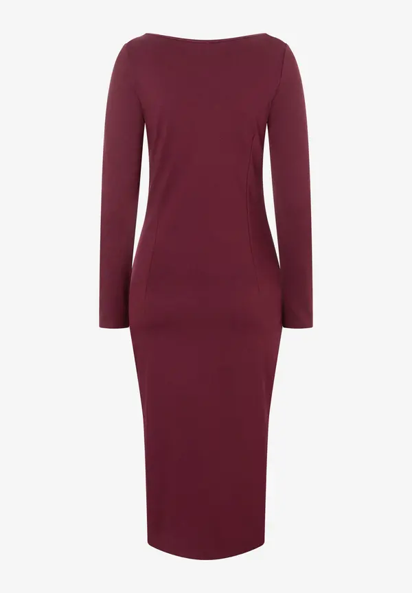 More & More Jerseykleid, Bordeaux, Herbst-Kollektion