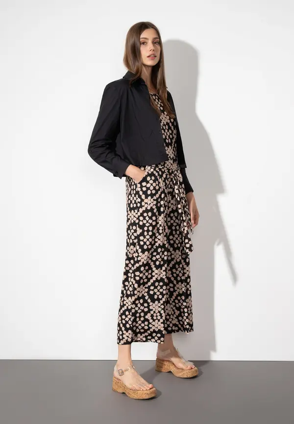 More & More Jumpsuit, Dot Pattern Print