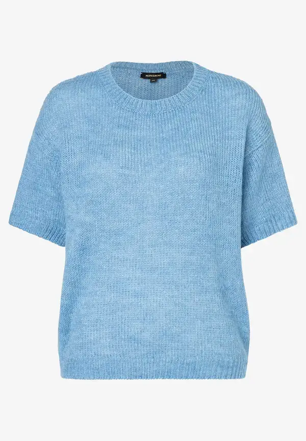 More & More Kurzarm-Pullover, Hellblau