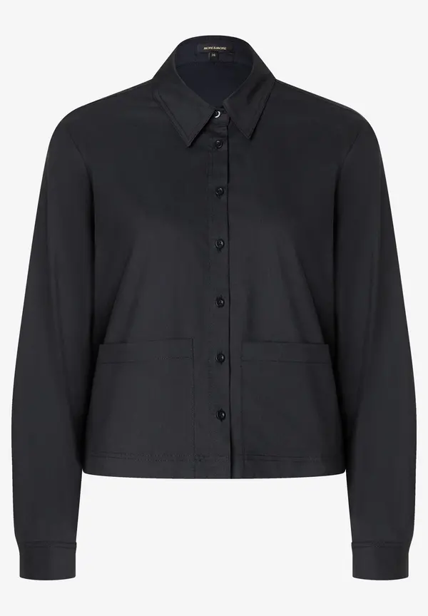 More & More Kurze Blusenjacke, Schwarz
