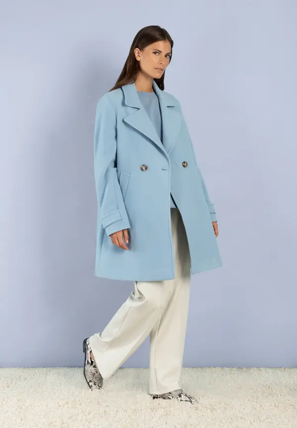 More & More Kurzmantel, Hellblau, Herbst-Kollektion