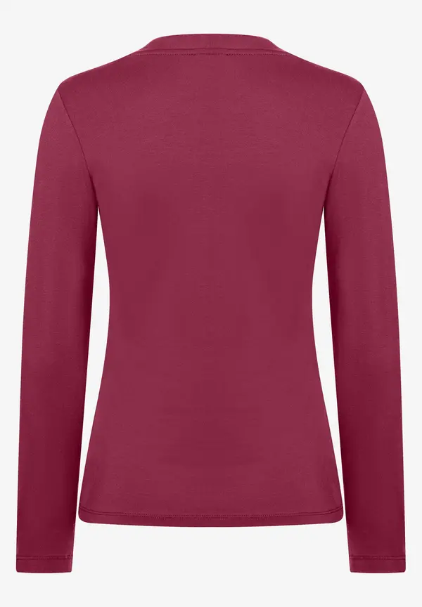 More & More Langarmshirt, Bordeaux, Herbst-Kollektion