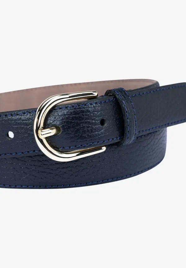 More & More Ledergürtel, Marine, Frühjahrs-Kollektion