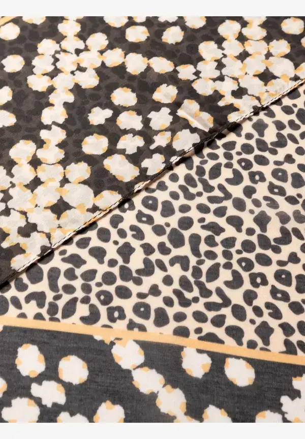 More & More Leichter Schal, Dot Pattern Print