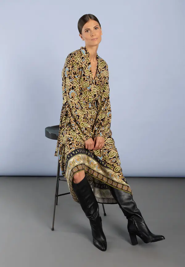 More & More Maxikleid, Ornament-Print