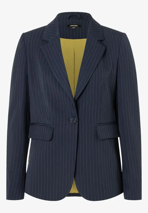 More & More Nadelstreifenblazer, Marine