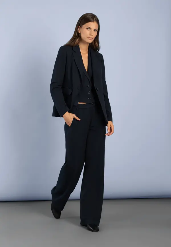 More & More Nadelstreifenweste, Marine