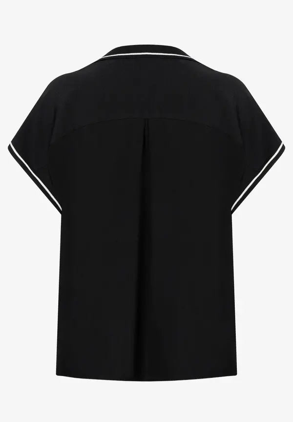 More & More Polo-Bluse, Schwarz, Frühjahrs-Kollektion