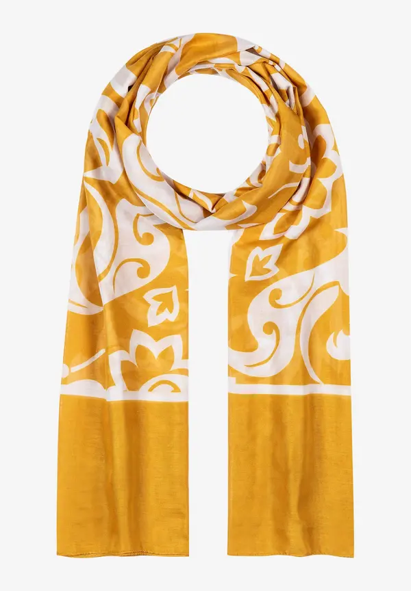 More & More Printschal, Gelb/weiß, Sommer-Kollektion