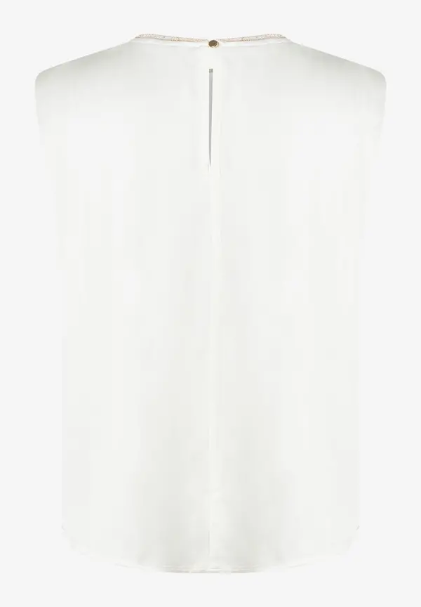 More & More Satinbluse, Ecru, Sommer-Kollektion