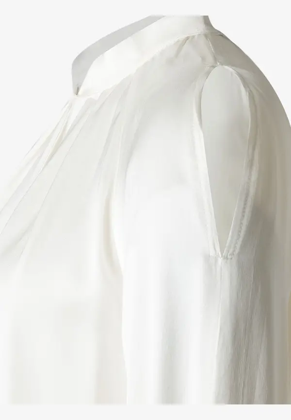 More & More Satinbluse Mit Cut-Outs, Ecru