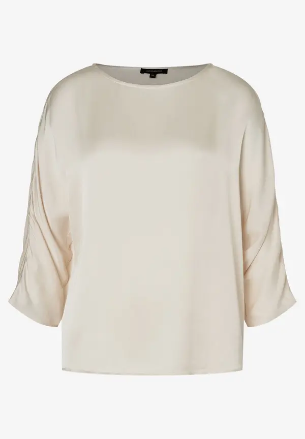 More & More Satinbluse, Powder Creme
