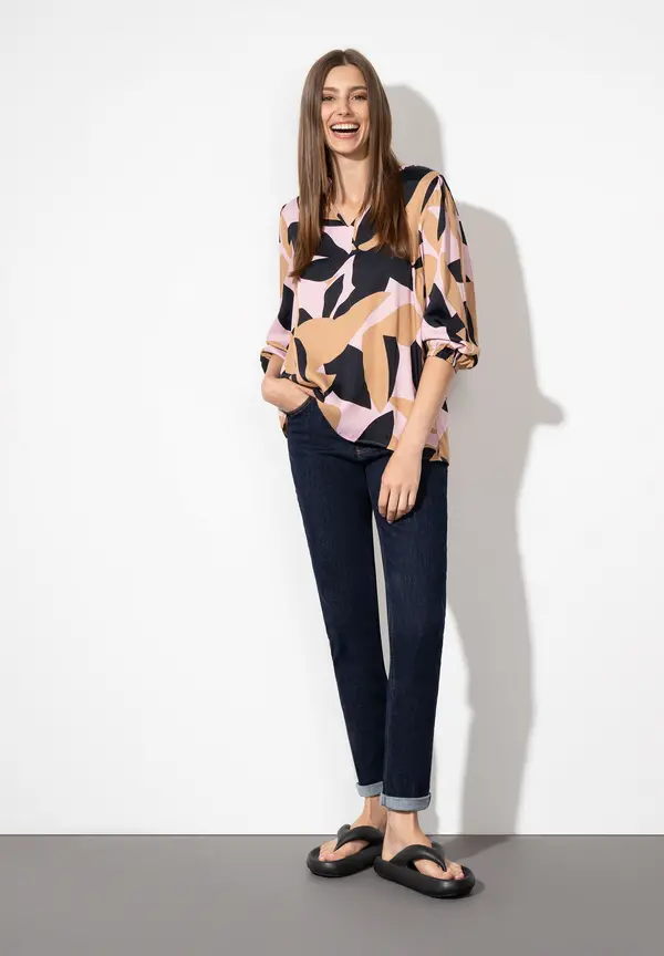 More & More Satinprint Bluse