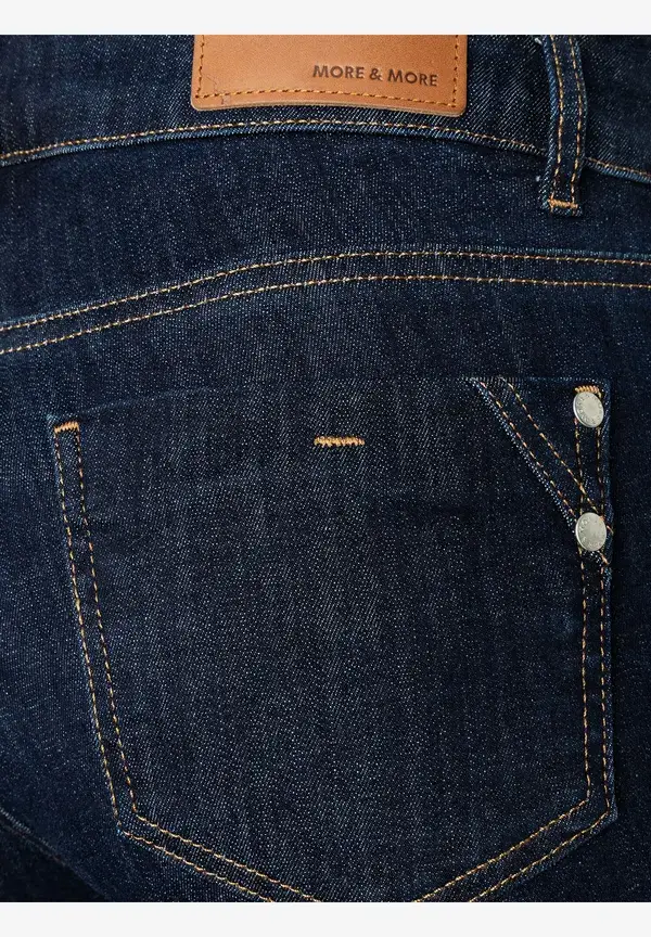 More & More Schmale Jeans, HAZEL, Dark Blue Denim