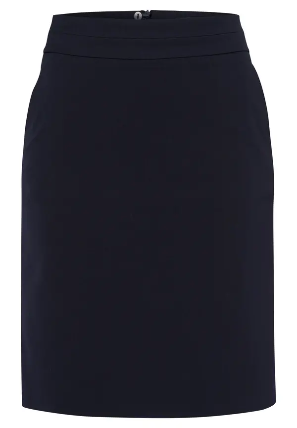 More & More Schmaler Bleistiftrock, Marine