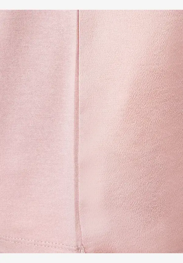 More & More Shirt Mit Satinfront, Rose Blush