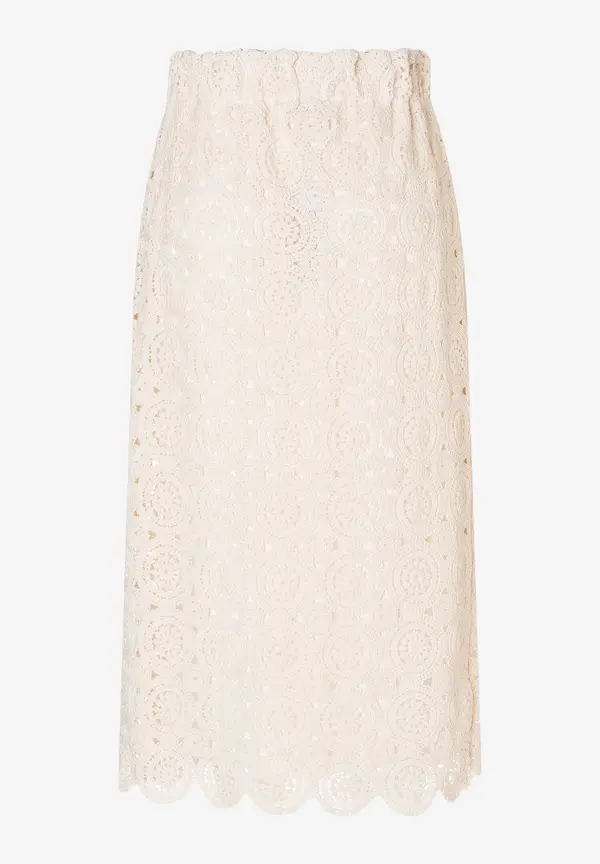 More & More Spitzenrock, Ecru, Sommer-Kollektion