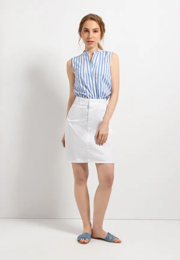 More & More Streifenbluse, ärmellos, Sommer-Kollektion