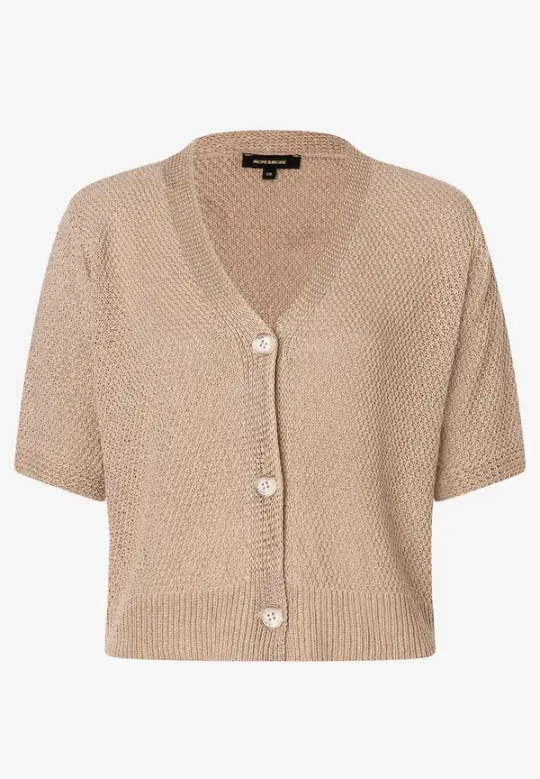 More & More Struktur Cardigan, Sand, Sommer-Kollektion
