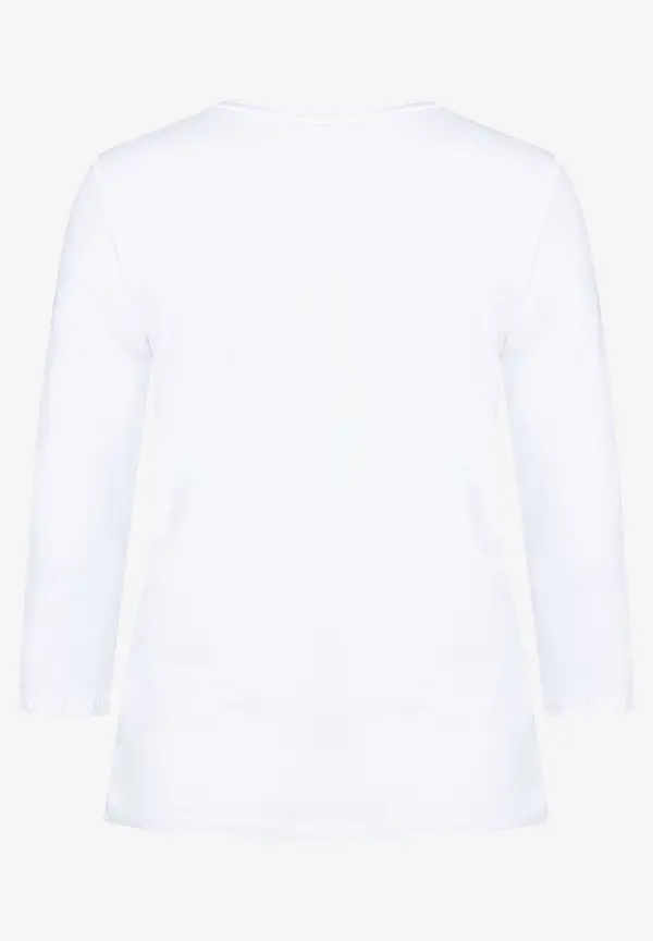 More & More T-Shirt Mit Frosch-Print, Weiß