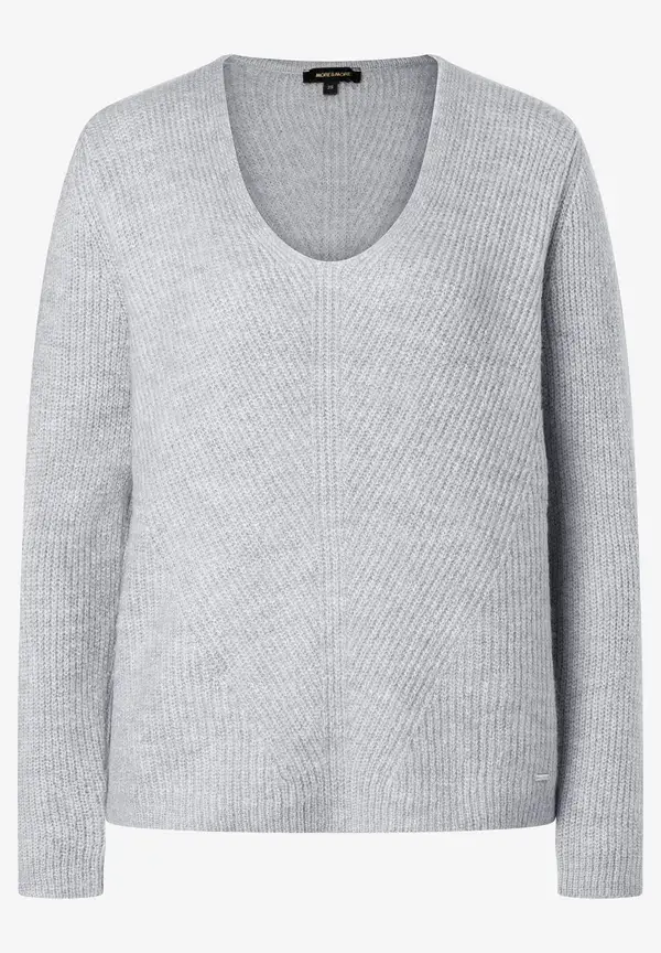 More & More V-Neck Pullover, Grau, Herbst-Kollektion