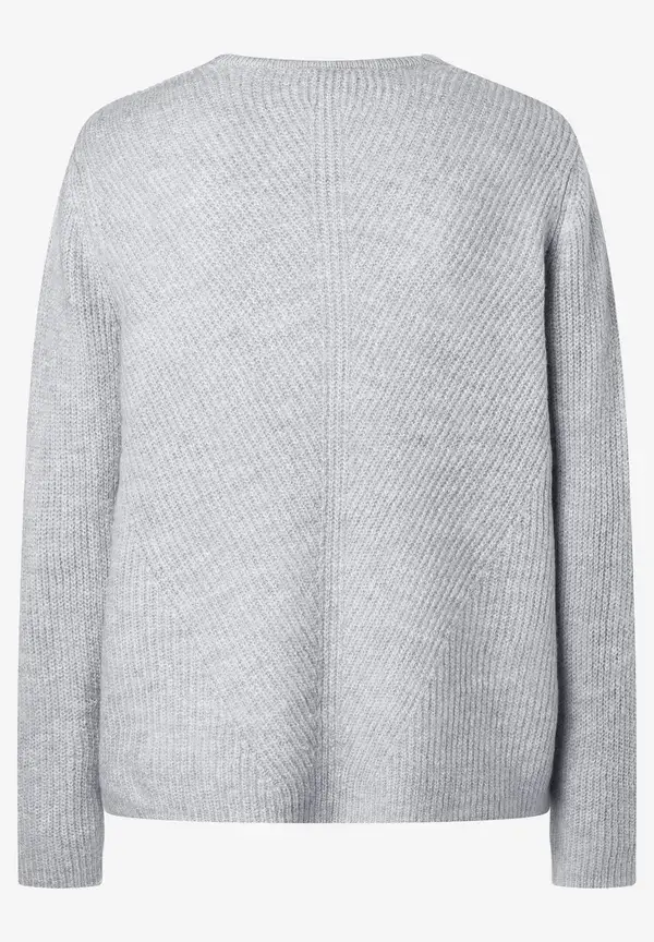 More & More V-Neck Pullover, Grau, Herbst-Kollektion