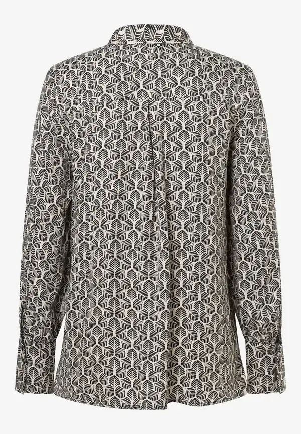 More & More Printbluse Mit Schluppe, Beige/schwarz, Herbst-Kollektion