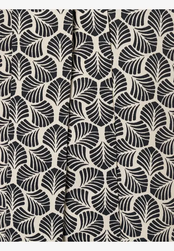 More & More Printbluse Mit Schluppe, Beige/schwarz, Herbst-Kollektion