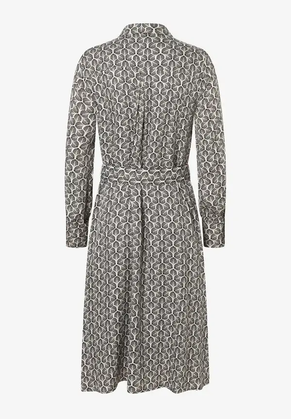 More & More Printkleid, Beige/schwarz, Herbst-Kollektion