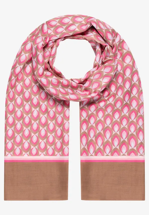 More & More Printschal, Grafisches Muster, Sommer-Kollektion