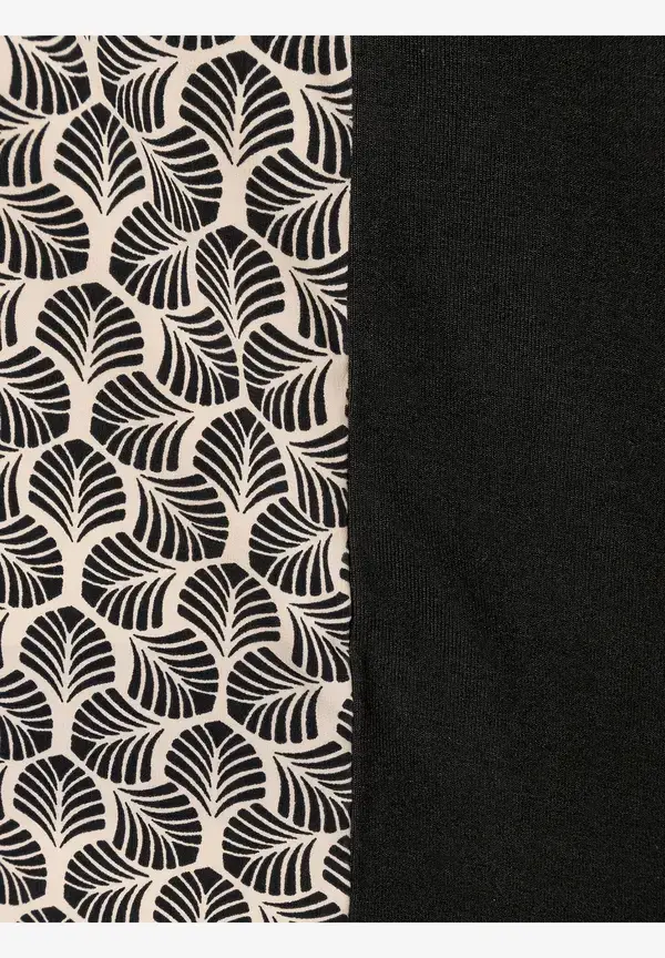 More & More Printshirt, Beige/schwarz, Herbst-Kollektion