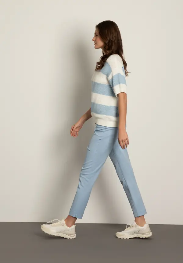 More & More Pullover, Hellblau/ecru, Frühjahrs-Kollektion