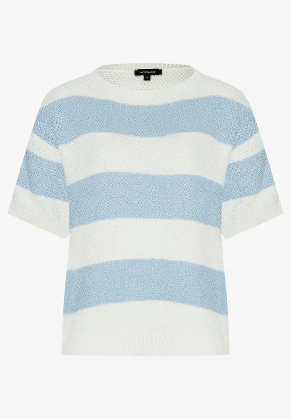 More & More Pullover, Hellblau/ecru, Frühjahrs-Kollektion