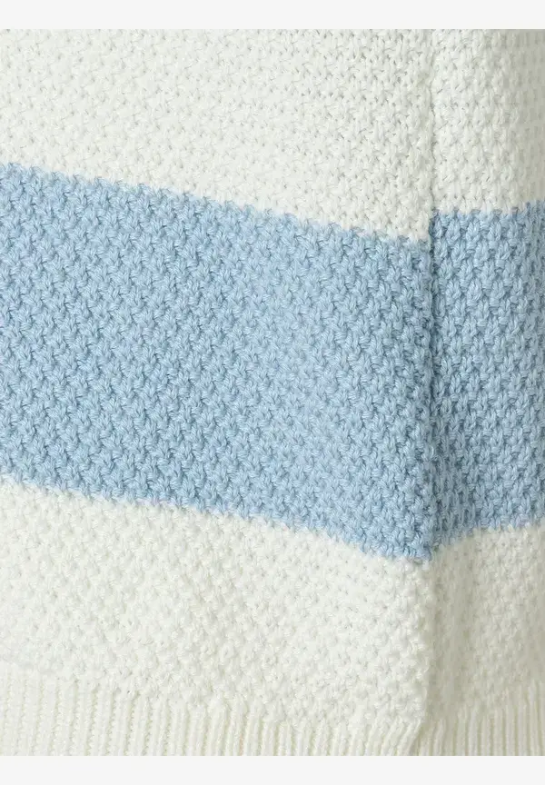 More & More Pullover, Hellblau/ecru, Frühjahrs-Kollektion