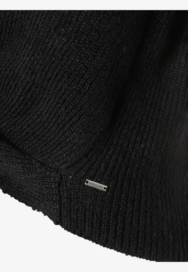 More & More Pullover Mit Knotendetail, Schwarz, Herbst-Kollektion