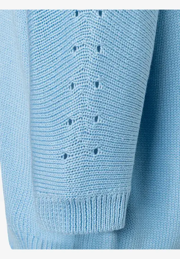 More & More Pullover Mit V-Ausschnitt, Light Skyblue, Frühjahrs-Kollektion