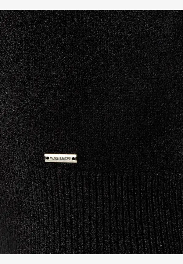 More & More Pullover Mit Volantärmel, Schwarz, Herbst-Kollektion