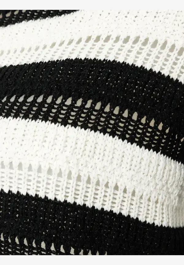 More & More Pullover, Schwarz/weiß Gestreift, Frühjahrs-Kollektion