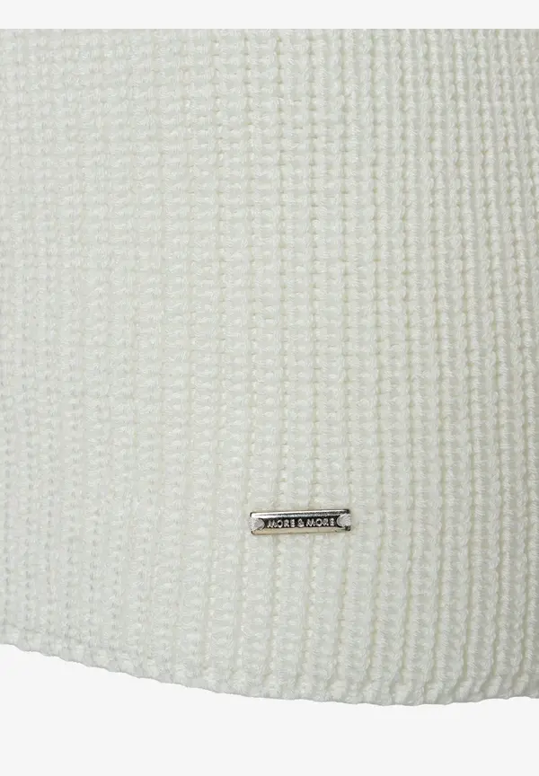 More & More Rippstrick-Pullover, Ecru, Herbst-Kollektion