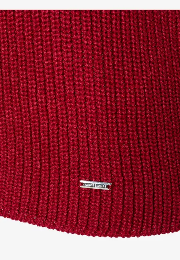 More & More Rippstrick-Pullover, Rot, Herbst-Kollektion
