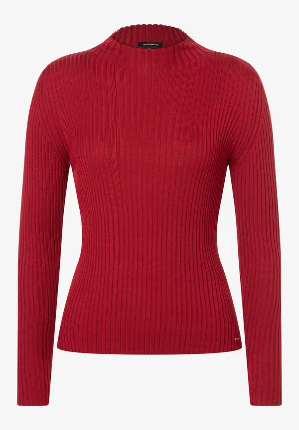 More & More Rippstrick-Pullover, Rot, Herbst-Kollektion