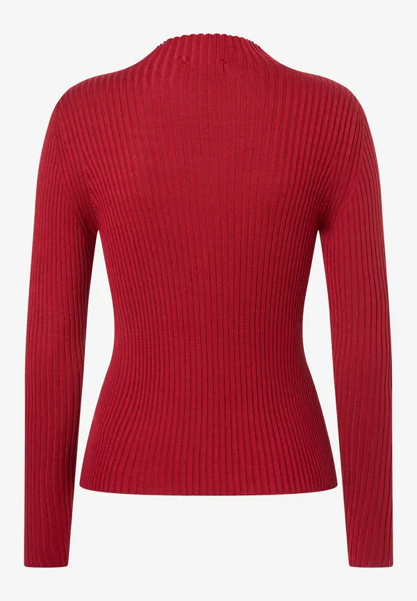 More & More Rippstrick-Pullover, Rot, Herbst-Kollektion