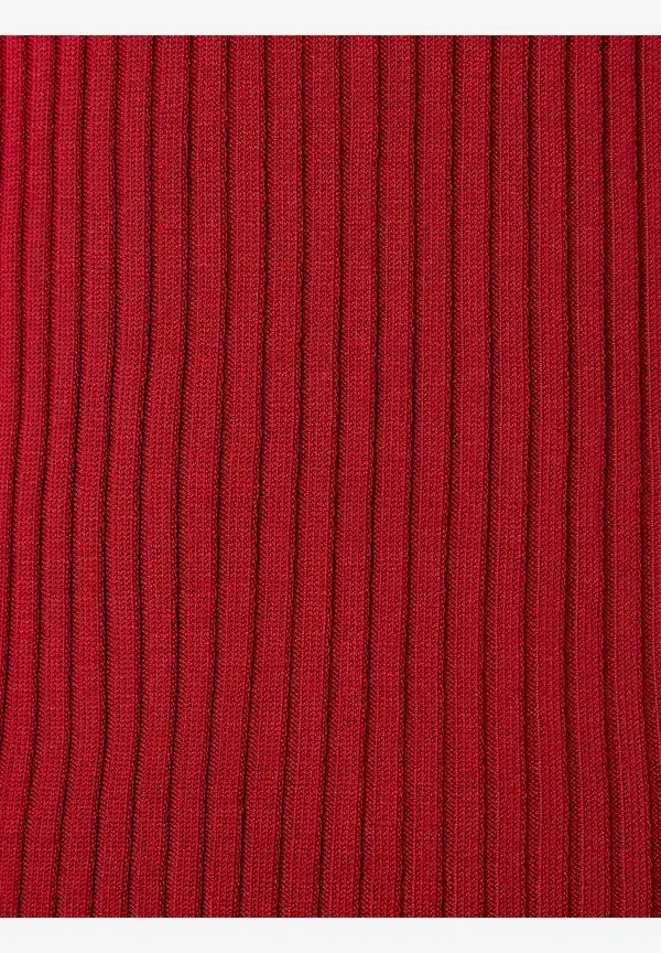 More & More Rippstrick-Pullover, Rot, Herbst-Kollektion