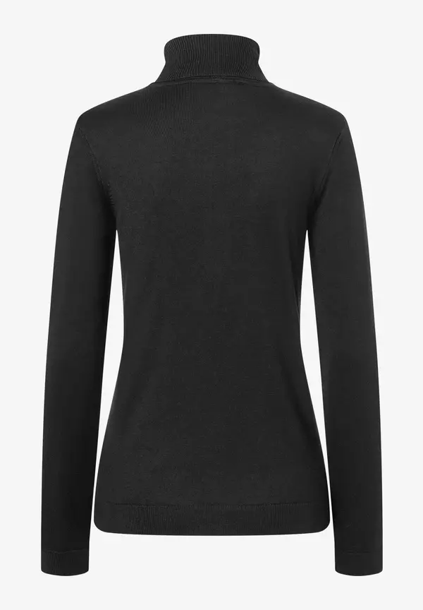 More & More Rollkragenpullover, Schwarz, Herbst-Kollektion