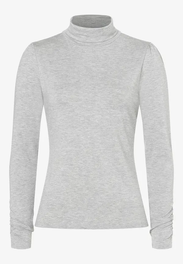 More & More Rollkragenshirt, Grau Melange, Herbst-Kollektion