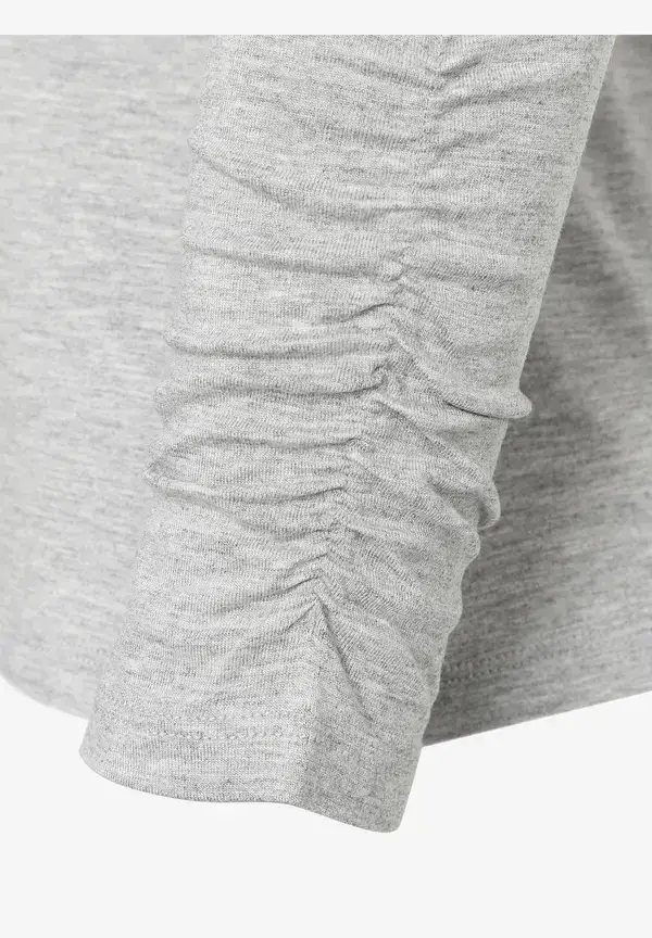 More & More Rollkragenshirt, Grau Melange, Herbst-Kollektion