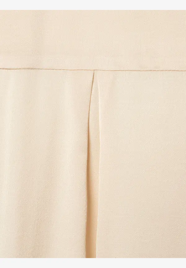 More & More Satinbluse, Powder Creme, Herbst-Kollektion