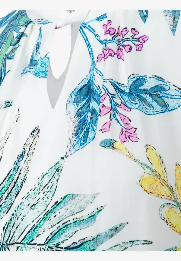 More & More Satinkleid, Blätterprint, Sommer-Kollektion