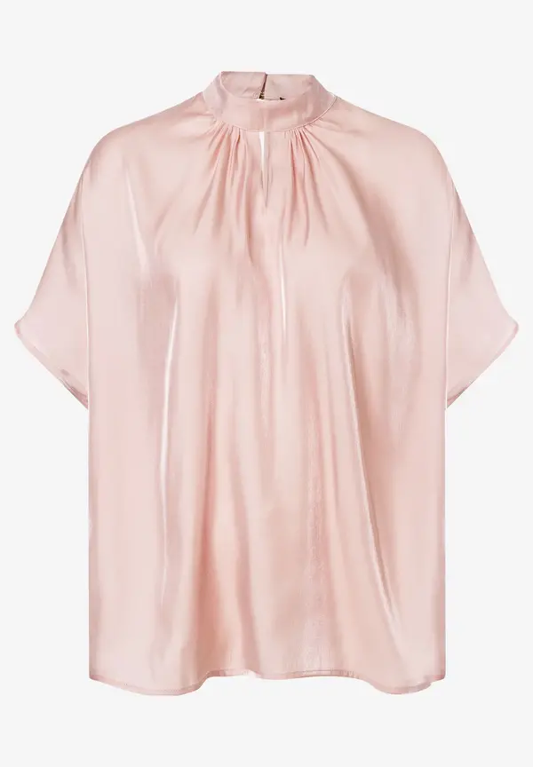 More & More Schimmernde Bluse, Powder Rose, Sommer-Kollektion